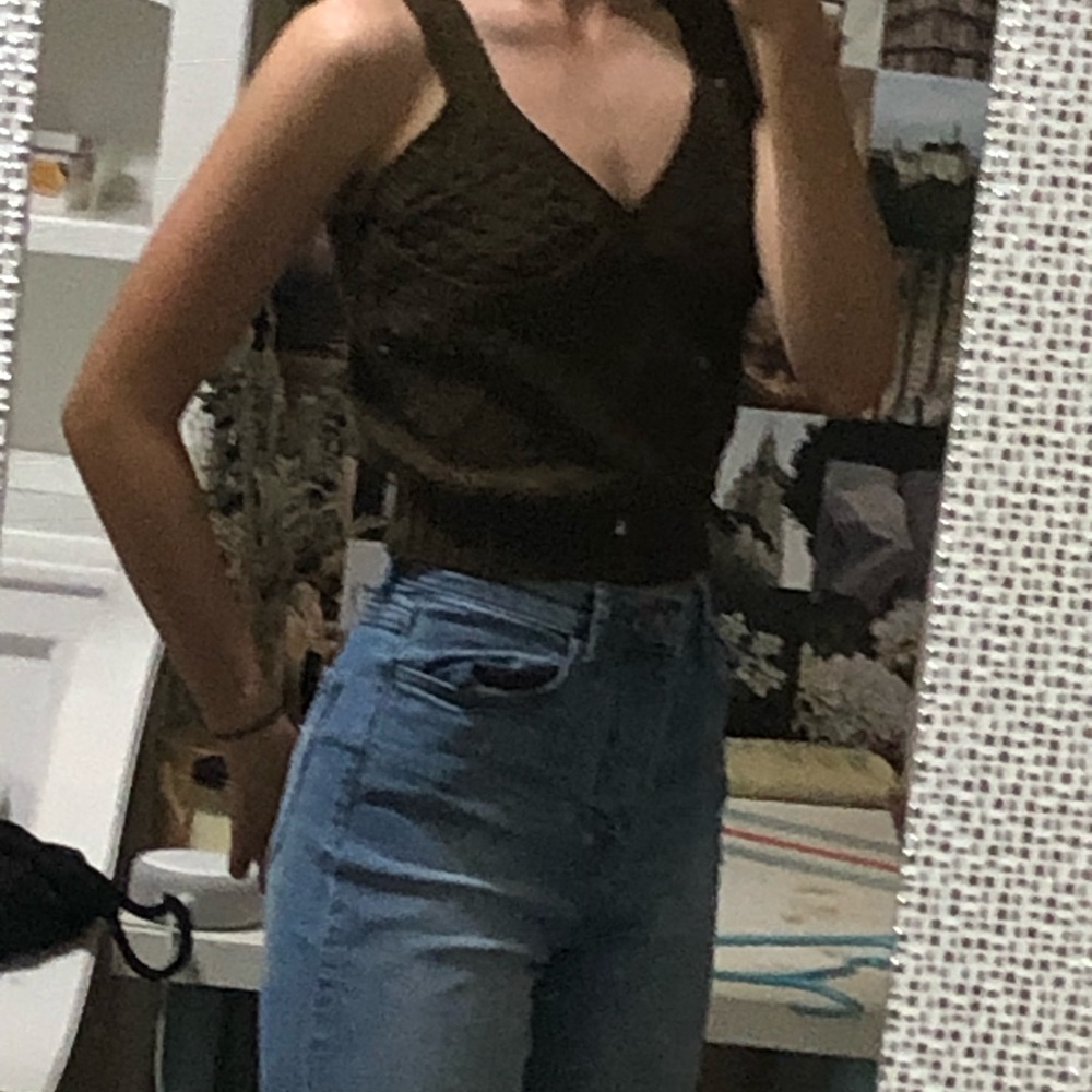 brown argyle sweater cami